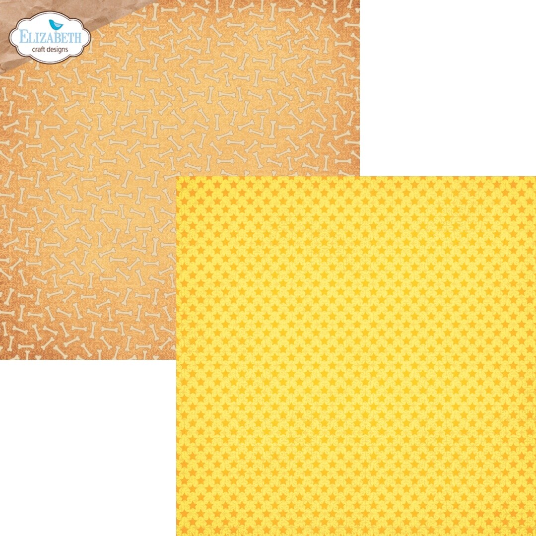 Elizabeth Crafts Double-Sided Cardstock Pack 12"X12"-Dog Days