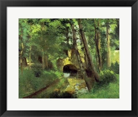 Framed Art The Little Bridge, Pontoise, 1875 by Camille Pissarro Wall Decor 18x24 Artwork