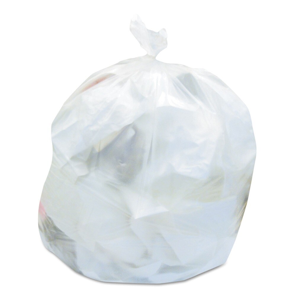Heritage 30 in. x 37 in. 8 mic 30 Gallon High-Density Waste Can Liners - Natural (500/Carton)