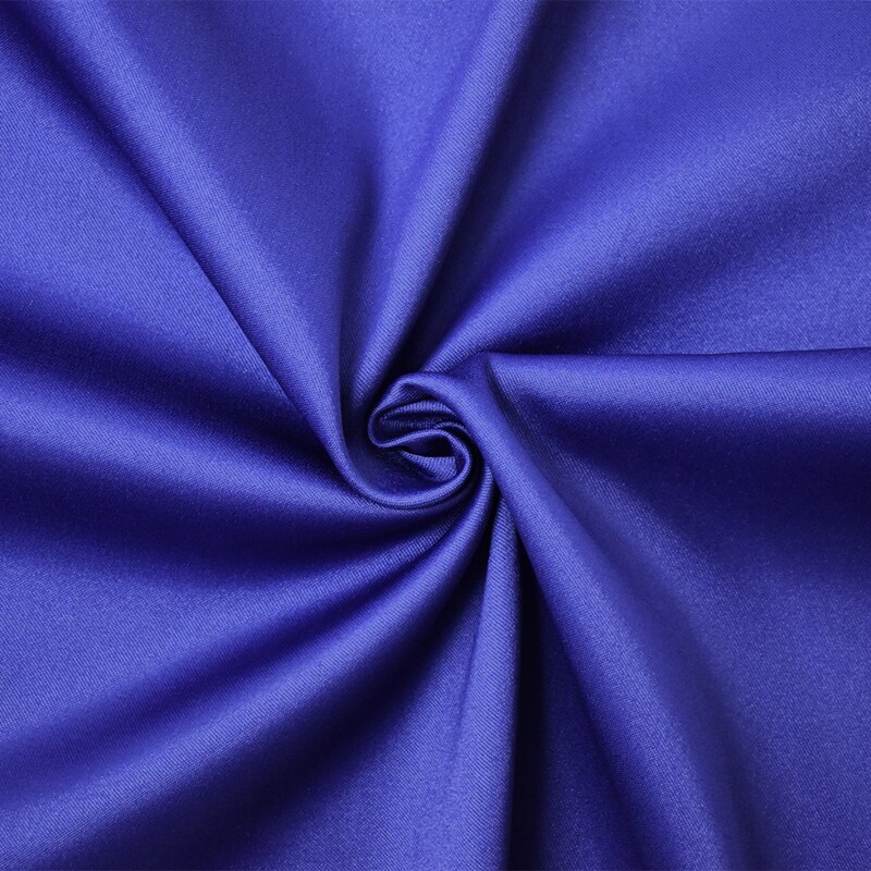 Dark Blue Poly Spandex Stretch Solid Stretch Lamour Woven Fabric By the Yard