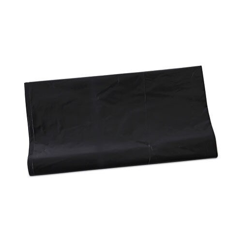Boardwalk 56 Gallon 1.7 mil 43 in. x 47 in. Flat Pack Linear Low Density Industrial Can Liners - Black (100/Carton)
