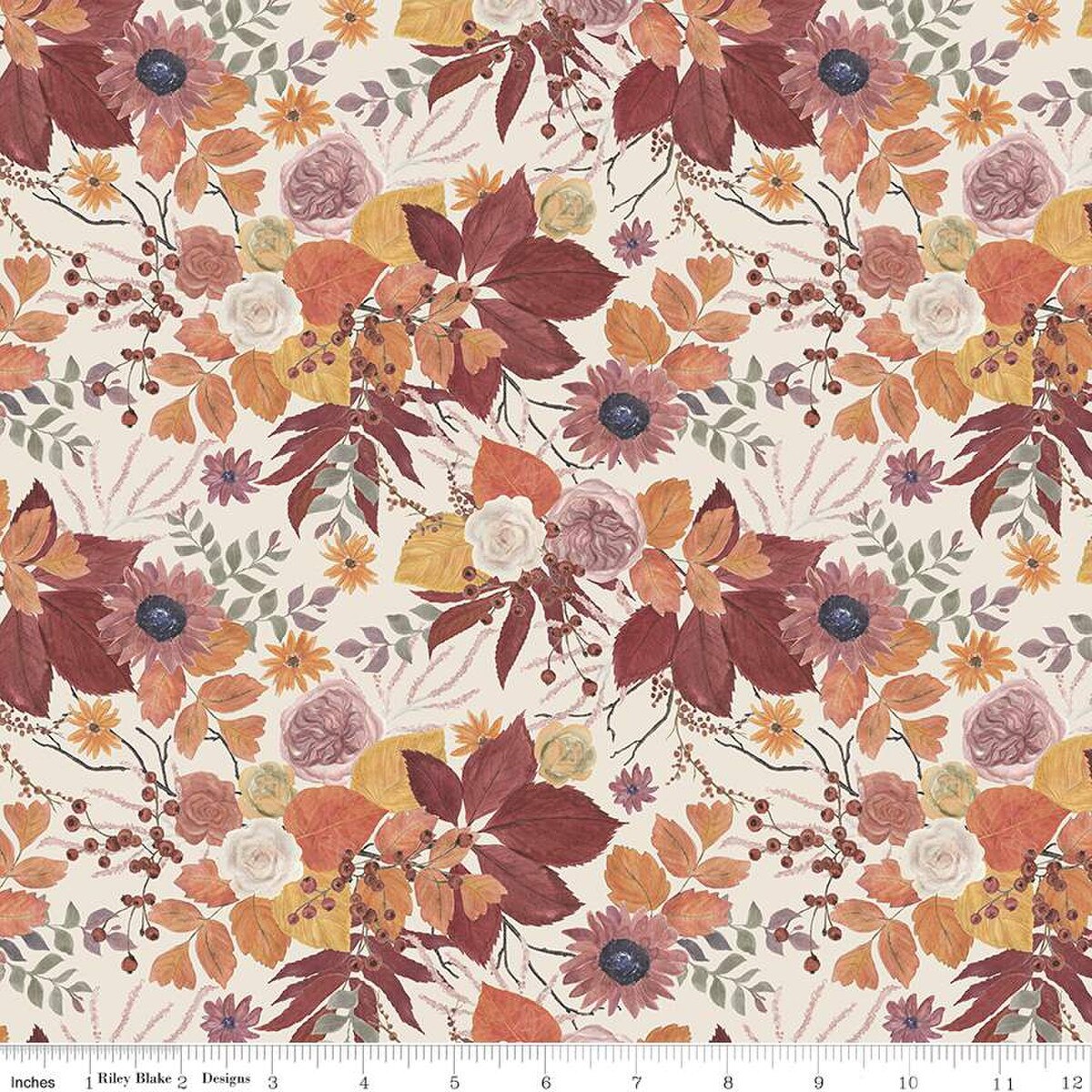 Fabric Riley Blake Cream Main Evening on the Prairie by the Quarter Yard CD16740-CREAM