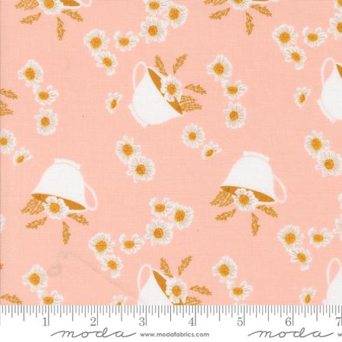 Fabric Moda Blush Daisy Teacup Frivolity by the Quarter Yard 43191-12