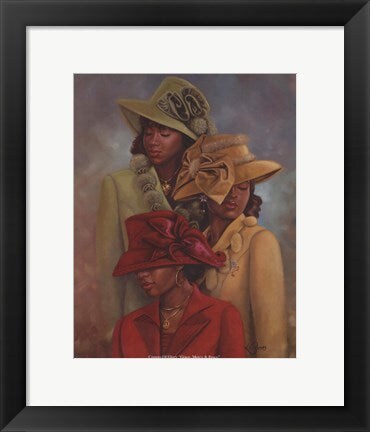 Framed Art Crowns of Glory: Grace, Mercy & Peace by Henry Lee Battle 14 x 11