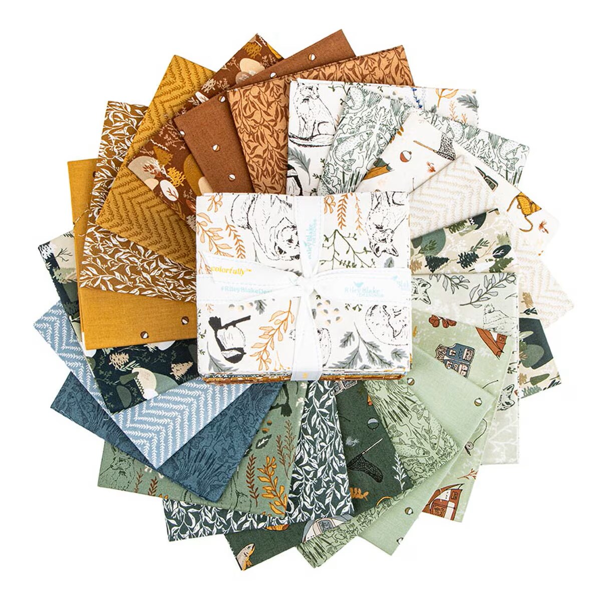 Fabric Riley Blake Let's Wander 21pc Fat Quarter Bundle FQ-16880-21