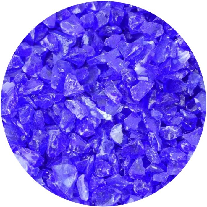 Youghiogheny Glass Frit Cobalt Blue Medium Transparent 4oz. 96 COE