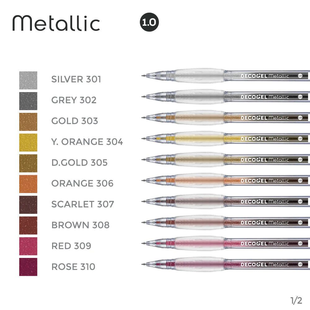 Karin Deco Gel 1.0 Metallic - T. Blue 317 Sparkle Gel Pen - Clearance