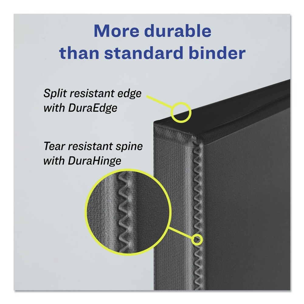 Avery 11 in. x 8.5 in. 1 in. Capacity 3 Rings Durable Non-View Binder with DuraHinge and Slant Rings - Green