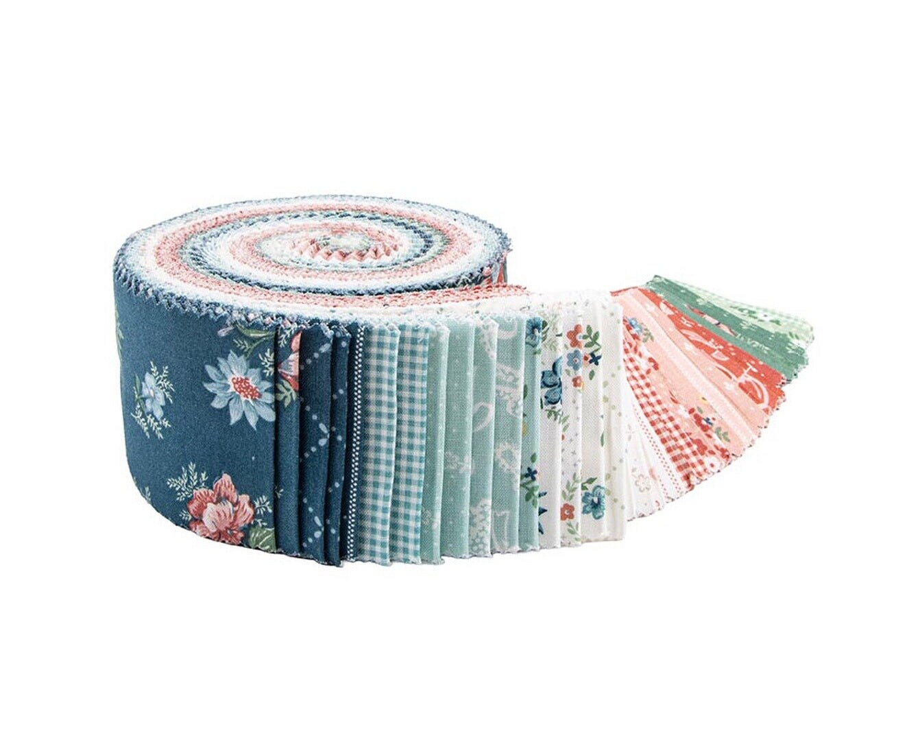 Fabric Riley Blake Precuts Mary Catherine 40pc 2.5" Rolie Polie Strip Roll RP-16700-40