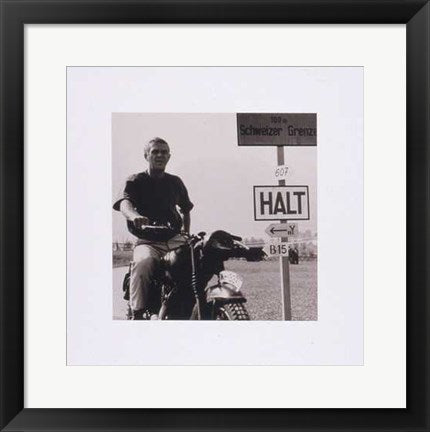 Framed Art Steve McQueen: The Great Escape by Anon 15 ¾ x 15 ¾