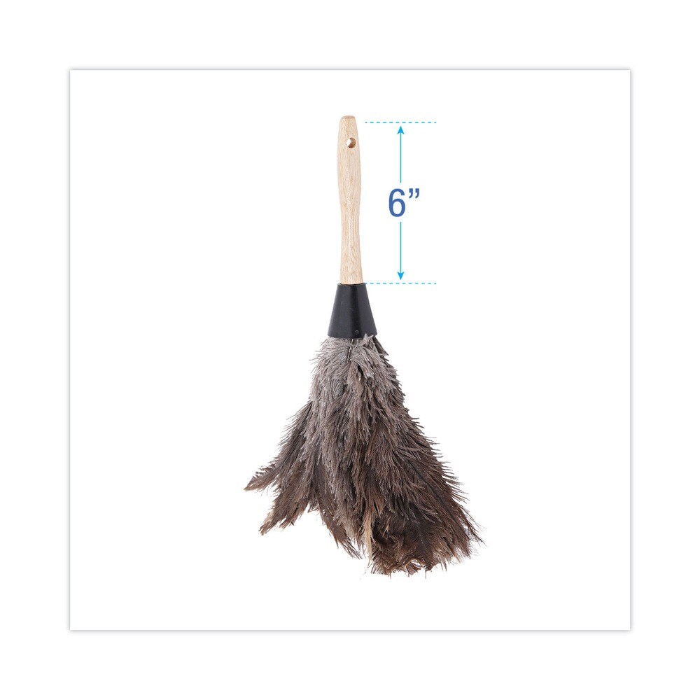 Boardwalk 6 in. Wood Handle Professional Ostrich Feather Duster