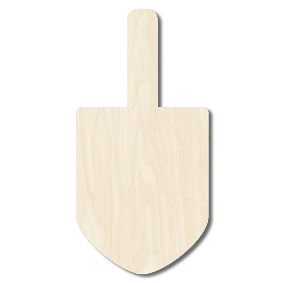 Small Dreidel Cutouts 1" x 0.45" – 10 Pack | Mini Wood Dreidel Shapes for Chanukah Crafts & Classroom Projects