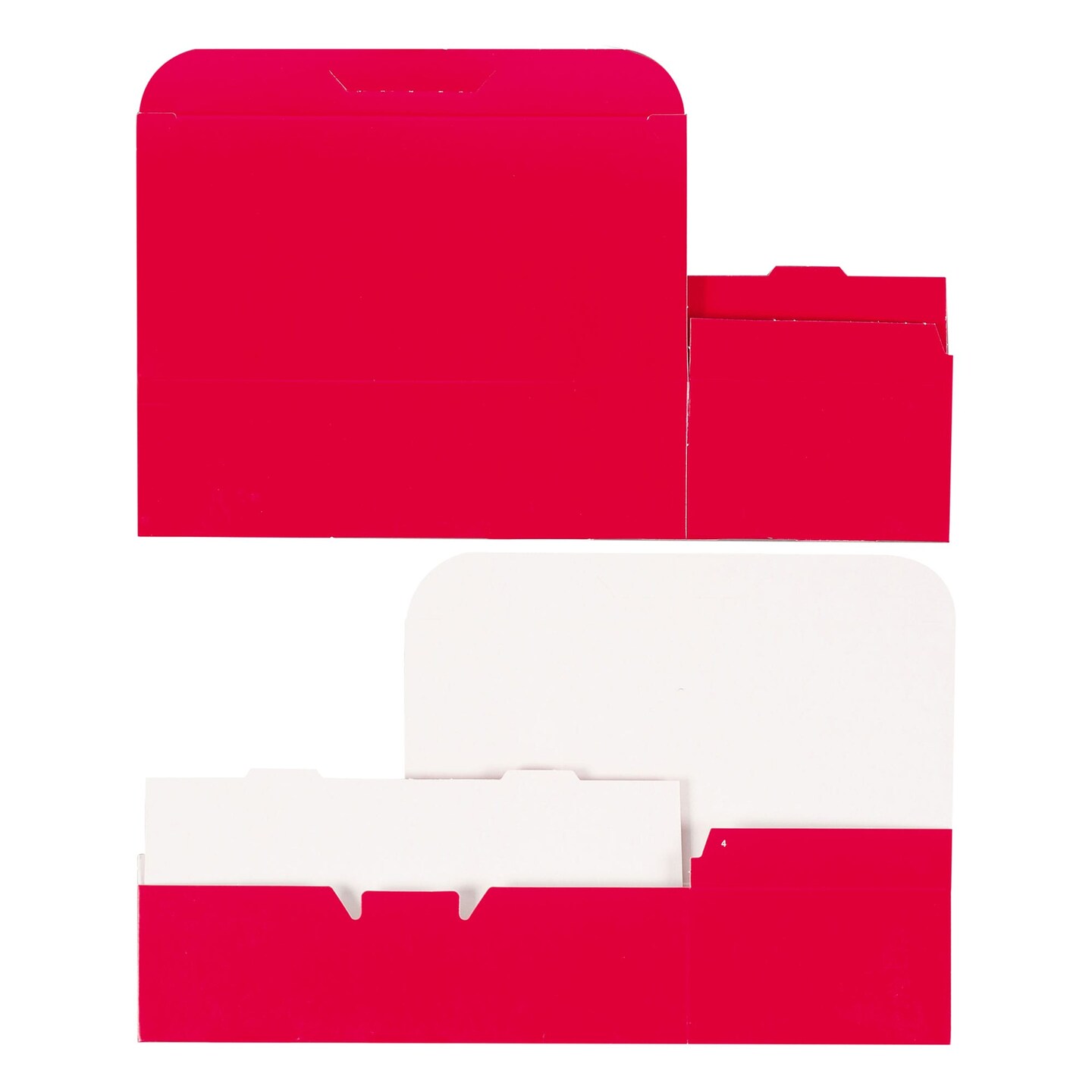 Made in USA - 50 Boxes - Candy & Fudge Boxes - 1 lb. Red - 1 Piece Assembly - Food Safe