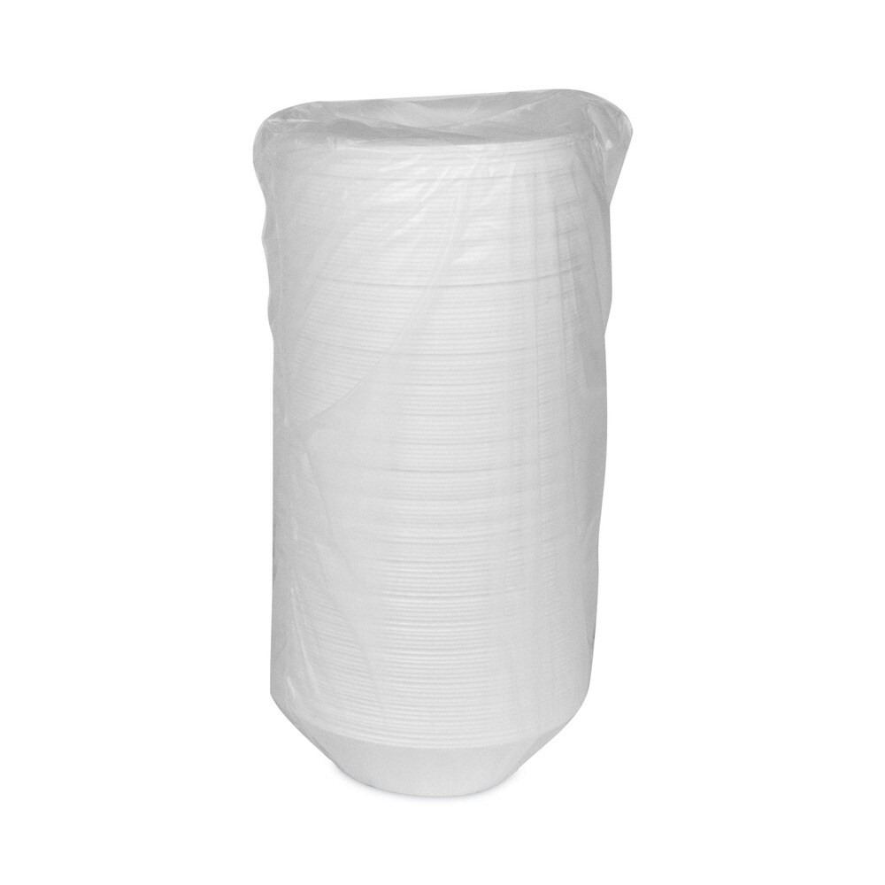 Pactiv Corp. Placesetter 6 in. dia 12 oz Satin Non-Laminated Foam Dinnerware, Bowl - White (1,000/Carton)