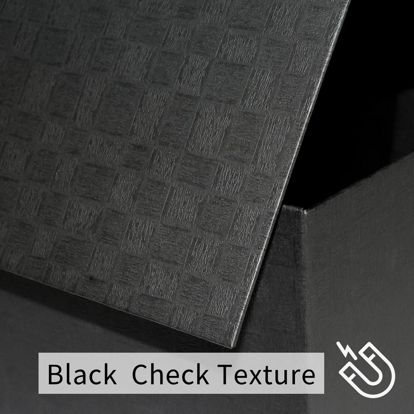 Large Black Gift Box14x9x4.5 inches,Gift Boxes with Magnetic Closure Lid,Ribbon and Card,Present Box for Birthady Valentine's Day Mother's Day Christmas,Anniversary