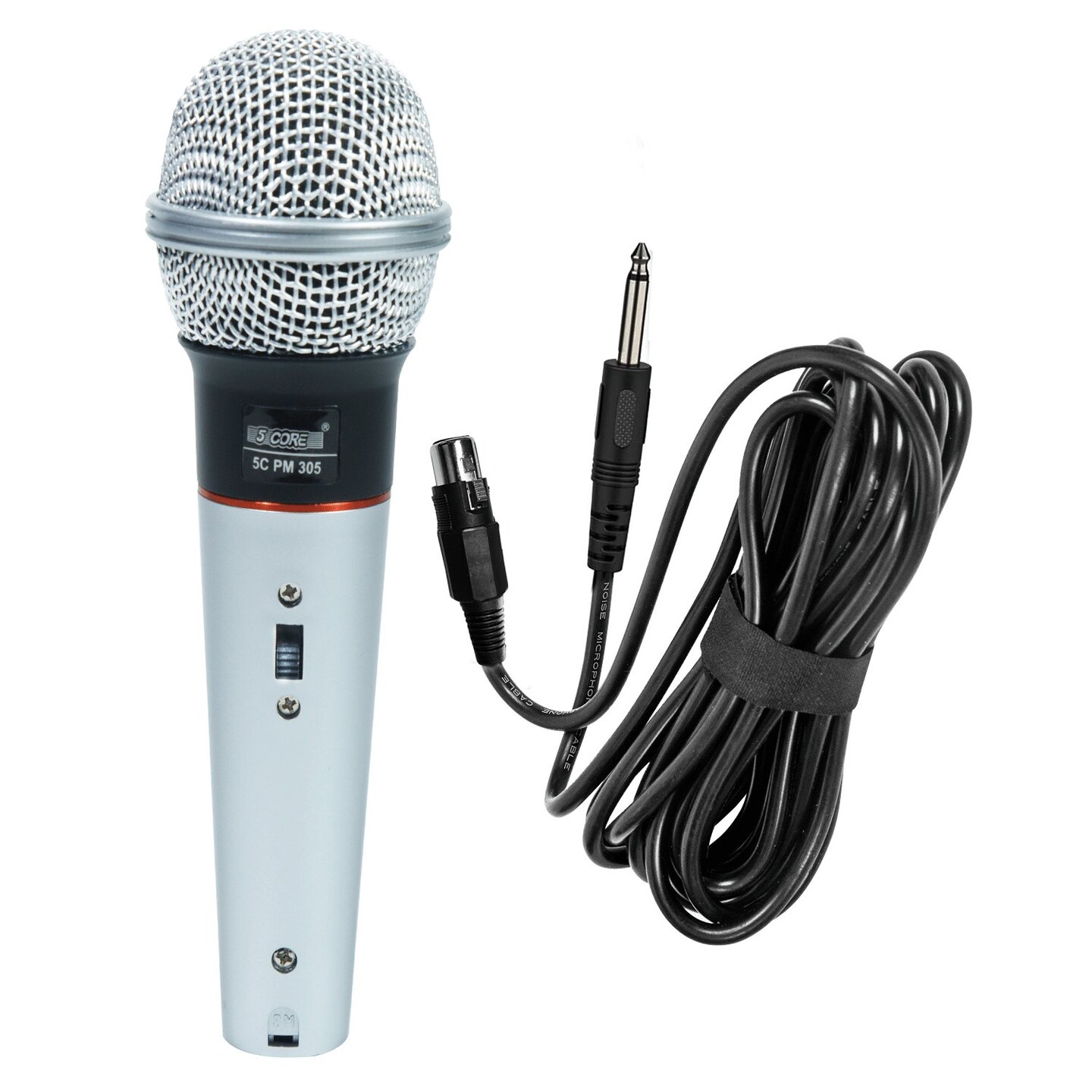 Edge Collections -Silver-Professional Handheld Karaoke Microphone with XLR Cable