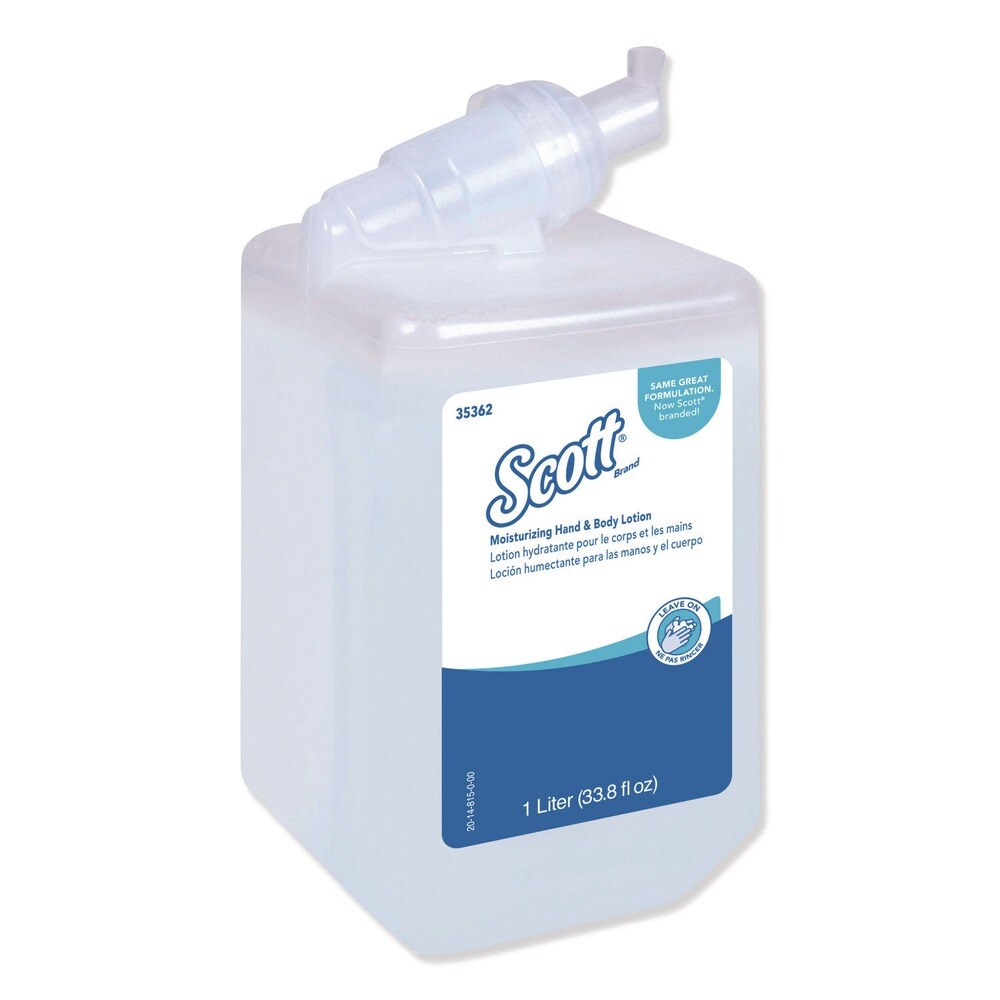 Scott 1 Liter Bottle Moisturizing Hand and Body Lotion - Fresh Scent