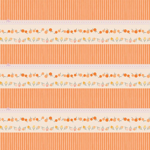 Fabric Art Gallery Orchard Bound Tangerine 2.5" Edition by the Quarter Yard BINTAN69