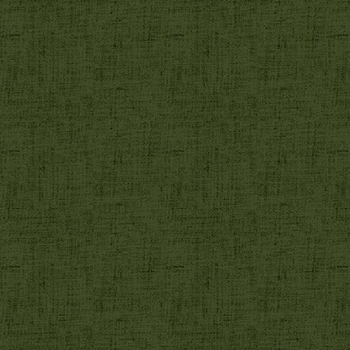 Fabric Henry Glass Dark Green Timeless Linen Basics by the Quarter Yard 1027-68