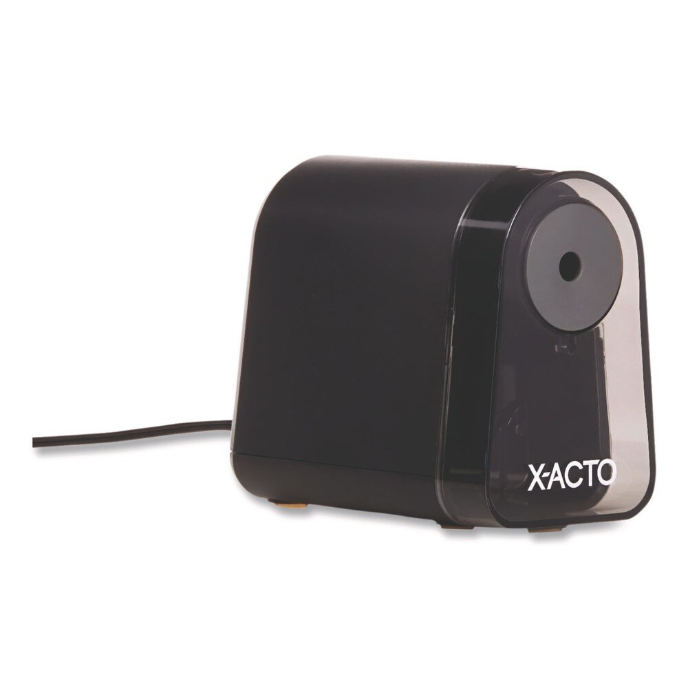 X-ACTO 3.5 in. x 5.5 in. x 4.5 in. AC-Powered Mighty Mite Home Office Electric Pencil Sharpener - Black/Gray/Smoke