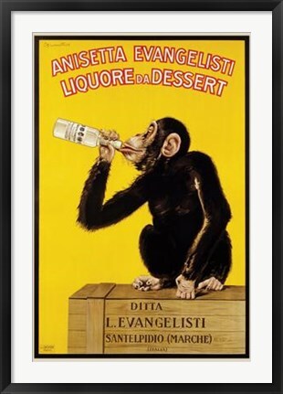 Framed Art Anisette Evangelisti by Carlo Biscaretti - Classic