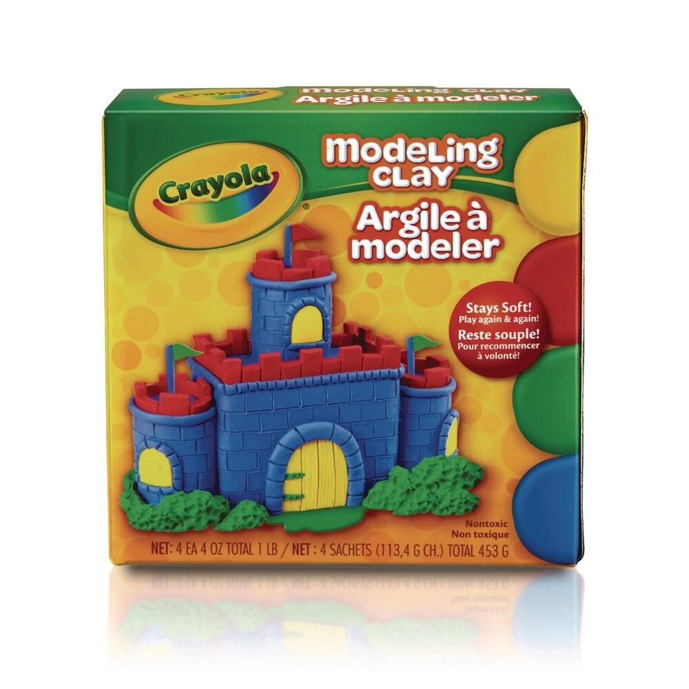 Crayola 1 lb Modeling Clay Assortment - Blue/Green/Red/Yellow
