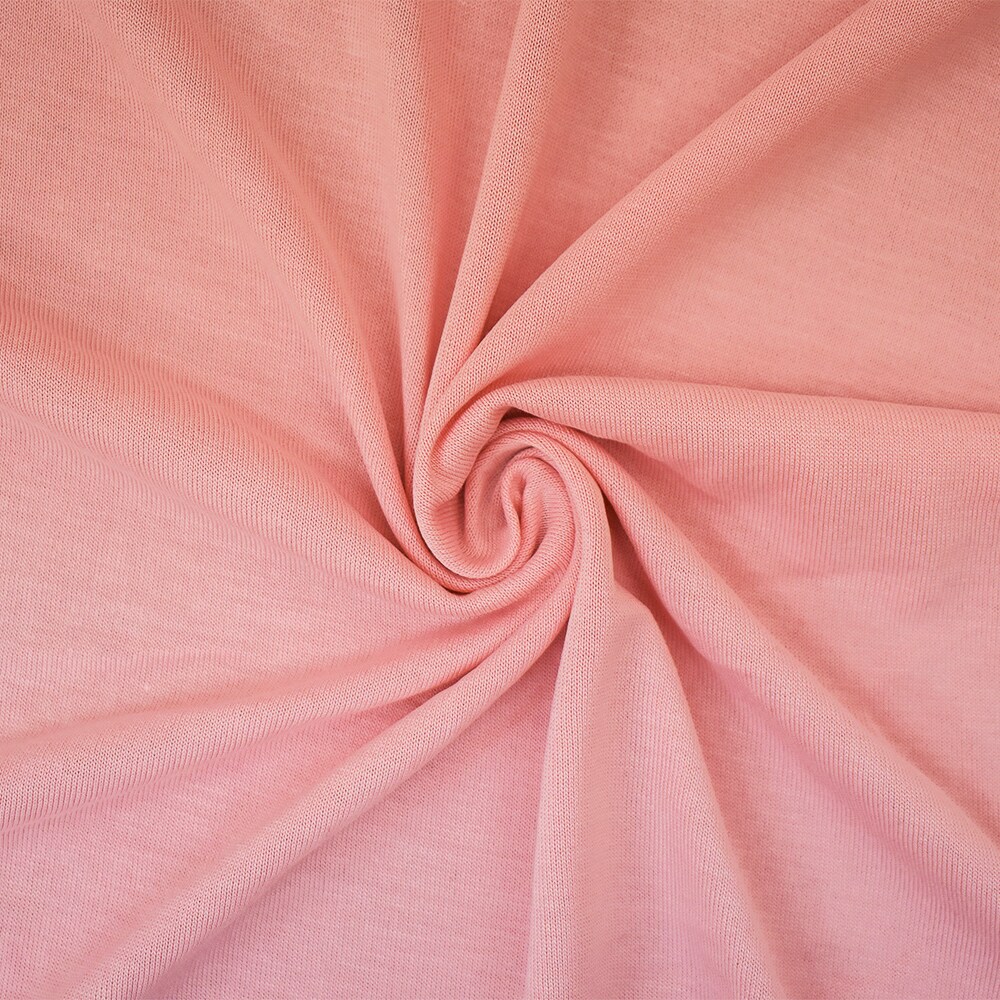 Pastel Pink Washed Modal Poly Stretch Spandex Jersey Knit Fabric By the Yard