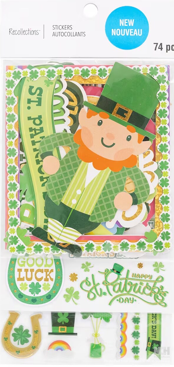 Recollections St. Patrick&#x27;s Day Stickers Flip Pack