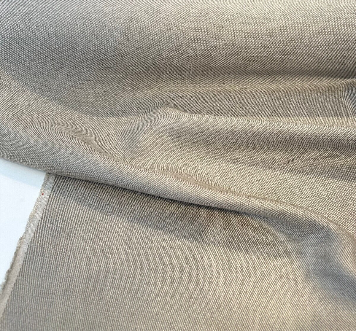 1 Yard Pebble Beige 100% Linen Upholstery Drapery Soft Durable Woven Fabric