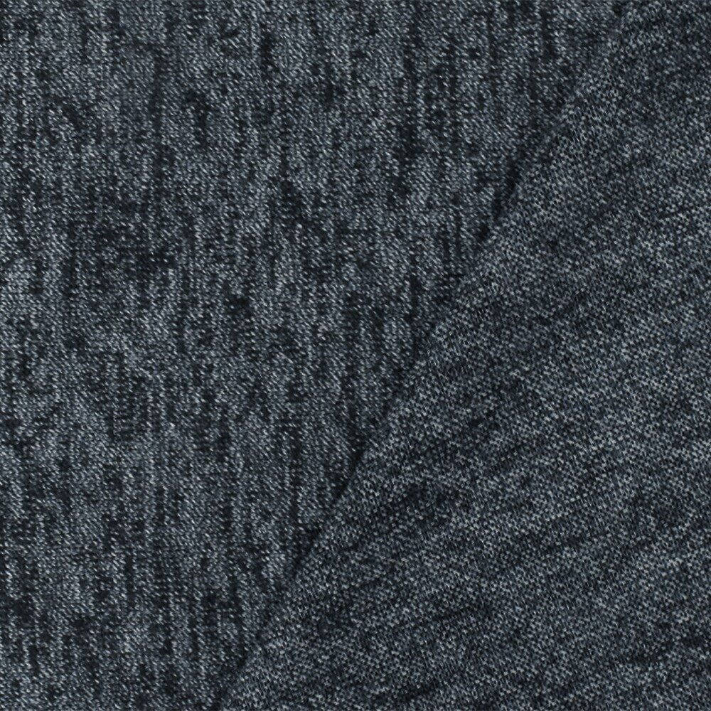 Navy Blue-Black-White Texture Stretch Jersey Knit Fabric By the Yard