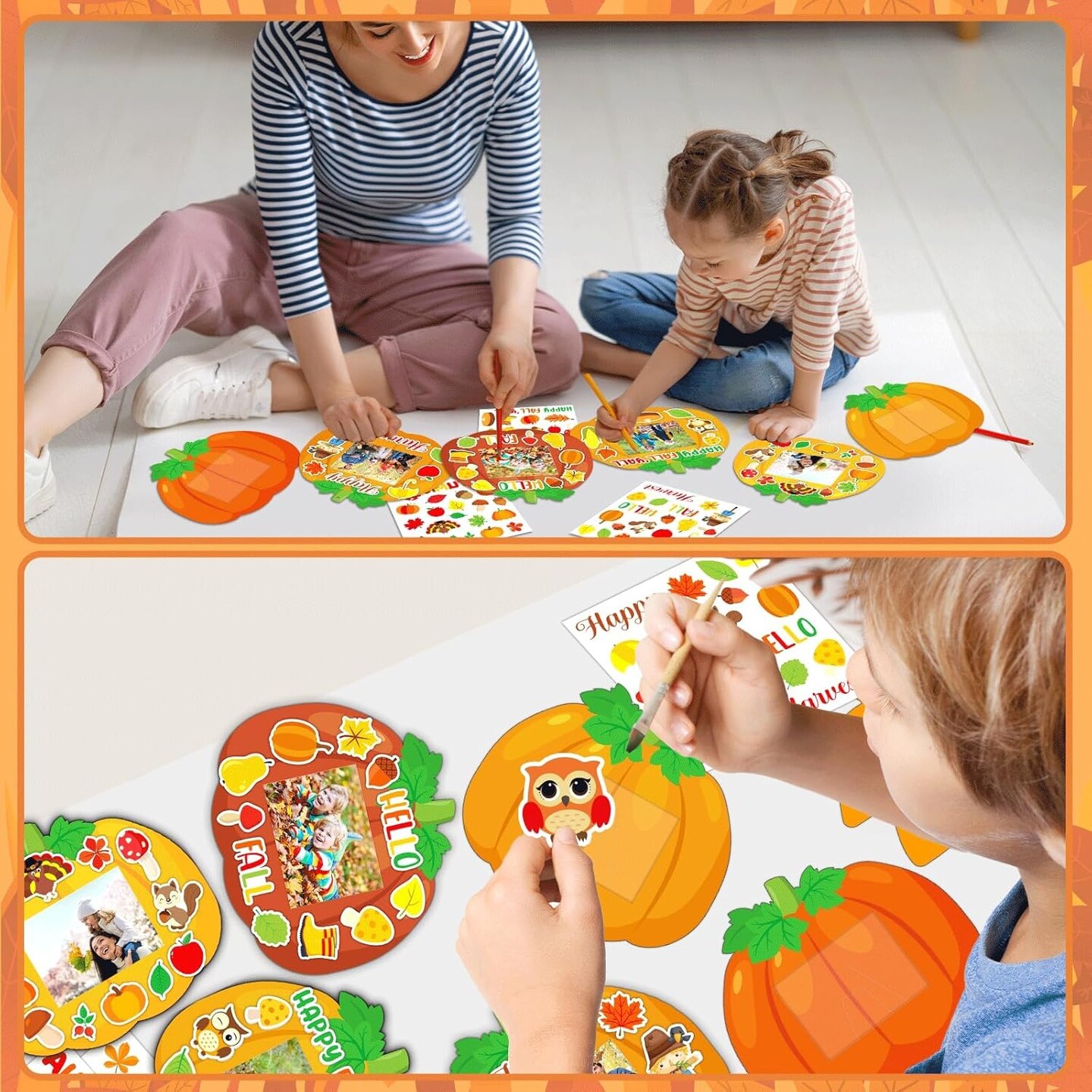 36 Sets Fall Thanksgiving Craft for Kids DIY (Colorful) 6.69 x 5.98 x 0.2 inches
