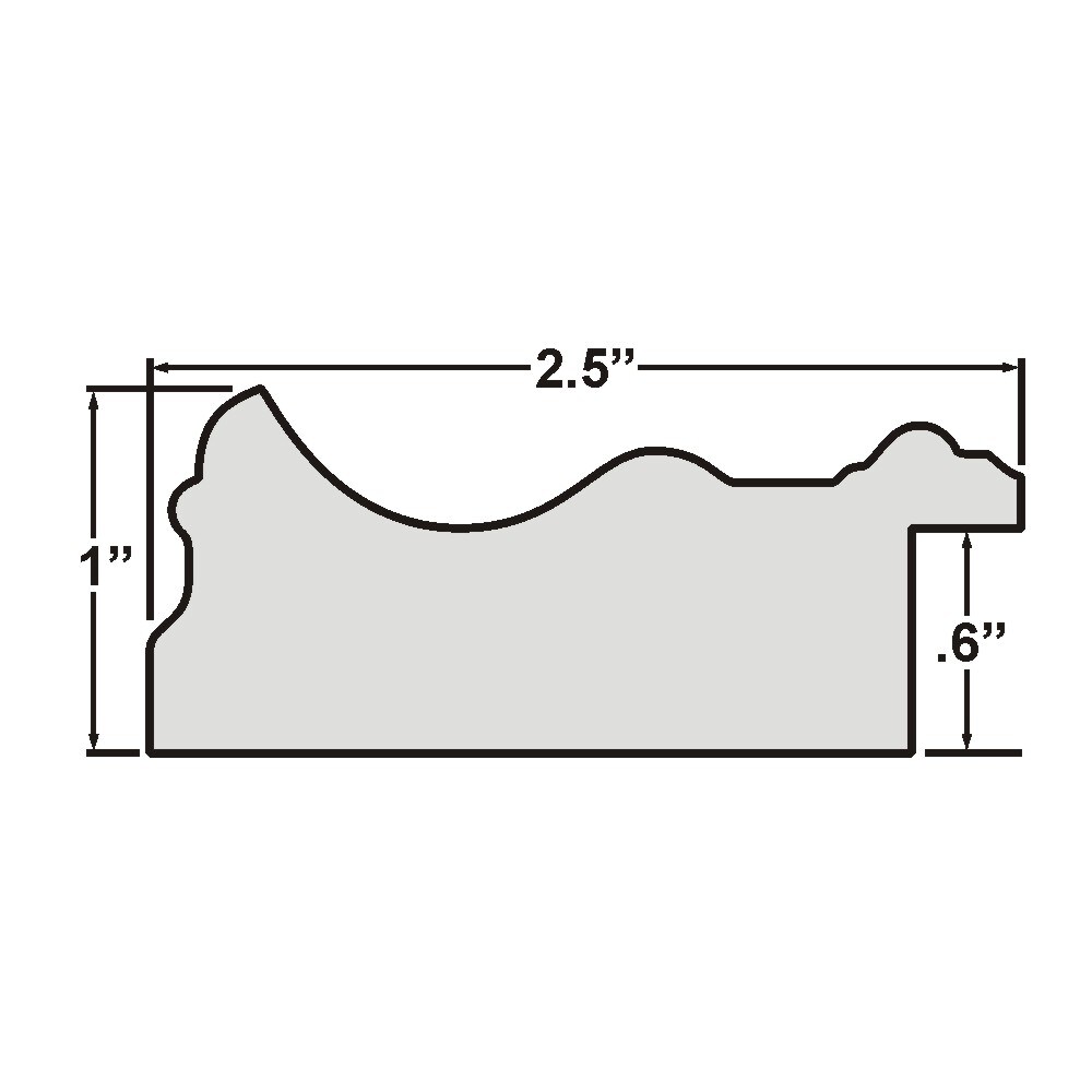 12x18 Picture Frame, Appennine 2.5 Inch Wood  Moulding, Wall Display Frame for Art, Posters, or Photos by wallsthatspeak
