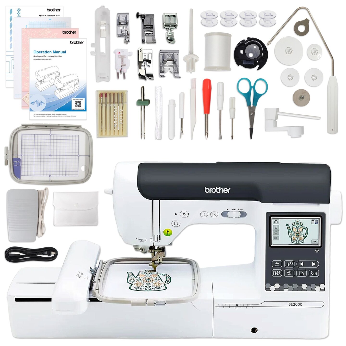 Brother ScanNCut SDX125e Cutting Machine with SE2000 Sewing &#x26; Embroidery Machine
