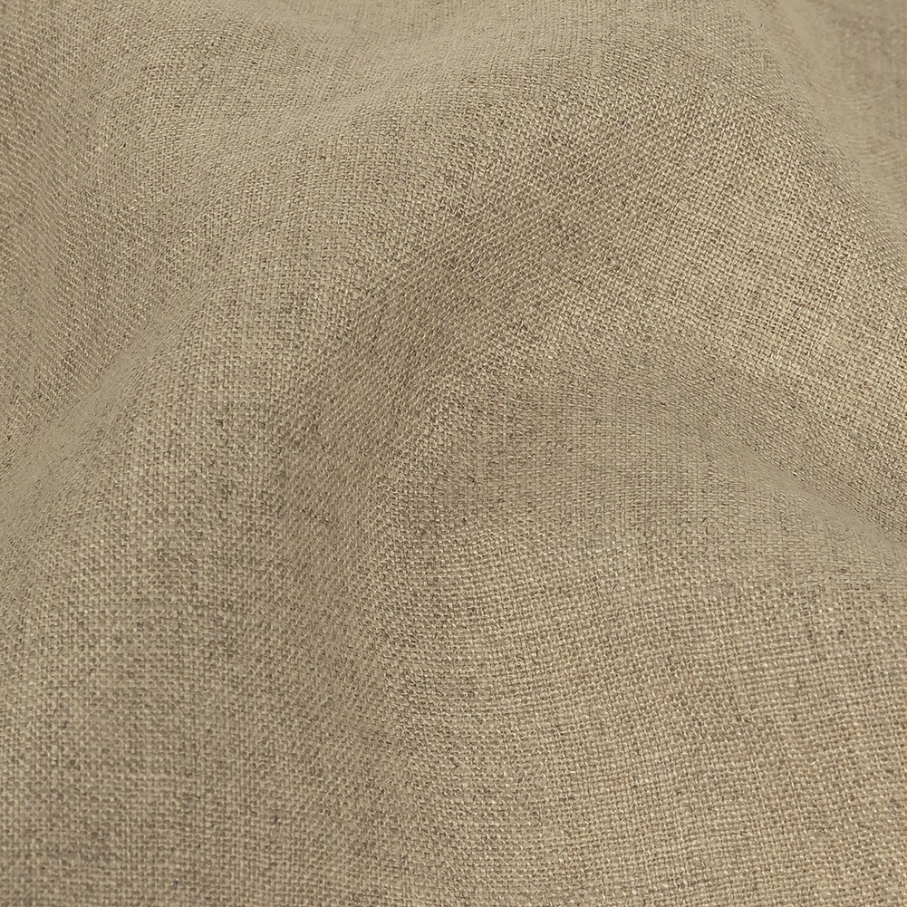 1 Yard Lightweight Linen Chambray Fabric Heathered Muskmelon and Snow White Fabric