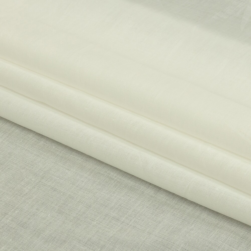 1 Yard Natural Cotton Voile Lightweight Sheer Breathable Solid Fabric