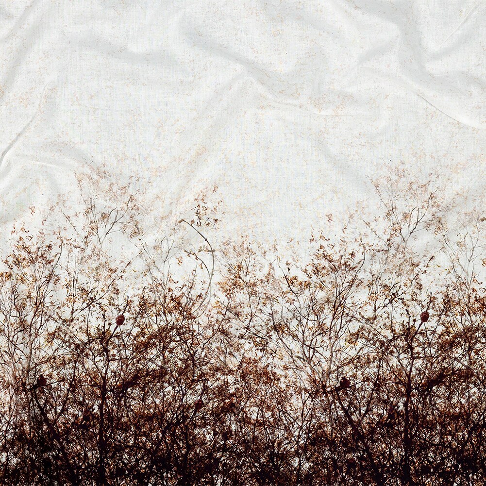 1 Panel Celestial Canopy White Cotton Voile Fabric