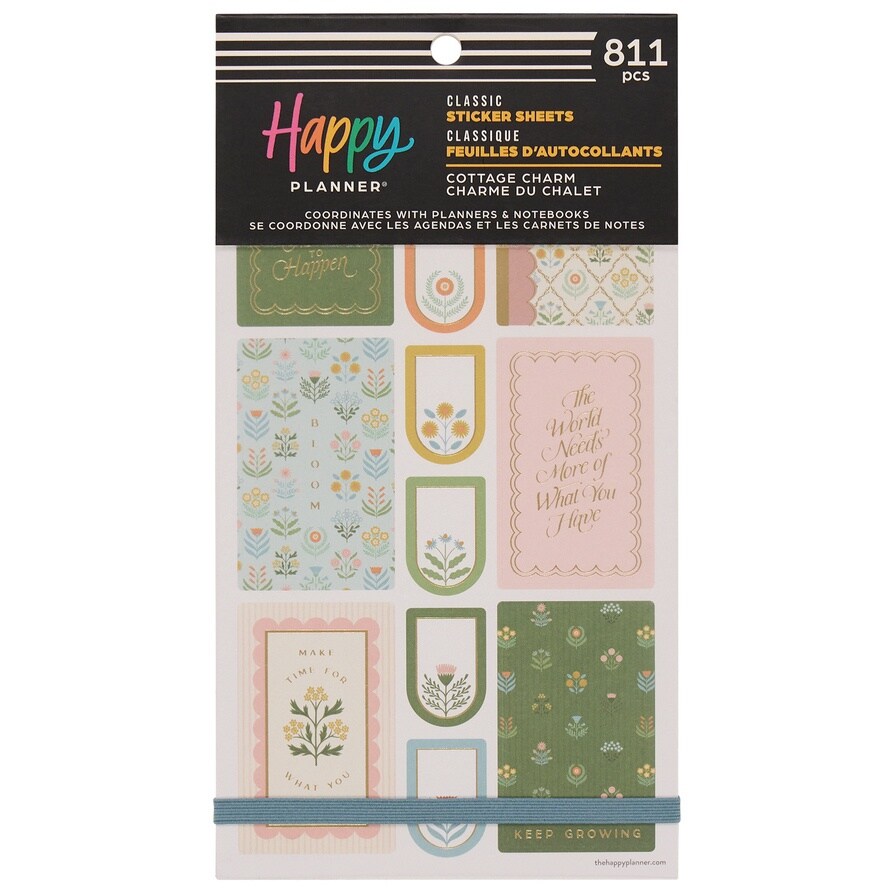 Happy Planner Sticker Value Pack 30/Sheets-Cottage Charm