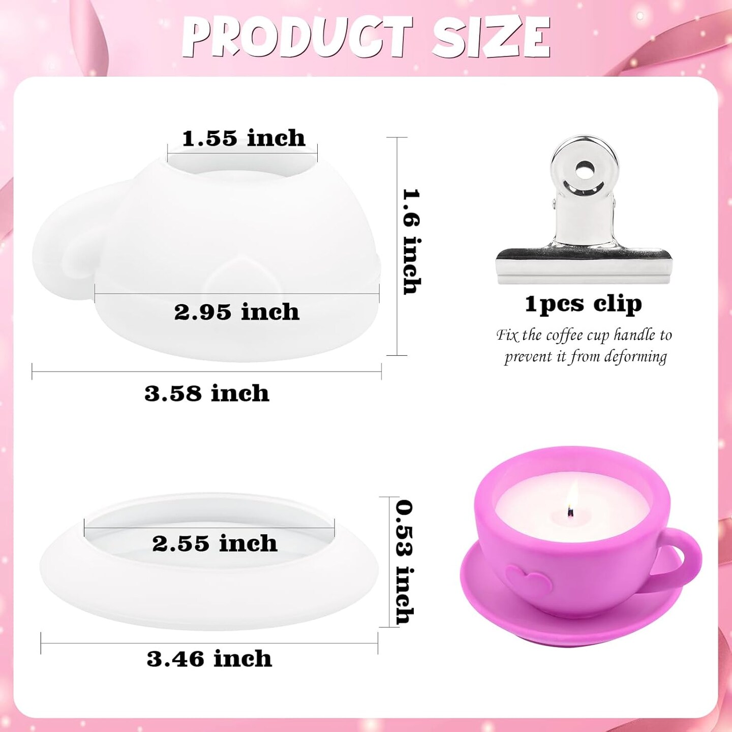 Coffee Cup Resin Mold, Candle Vessel Silicone Molds