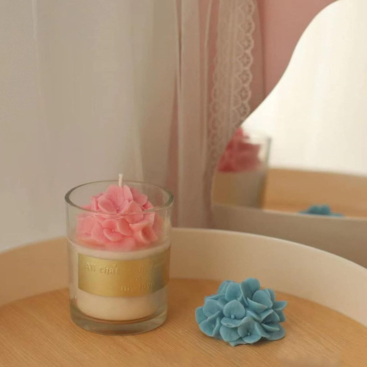 Hydrangea Flower Candle Soap Silicone Mold Fondant Chocolate