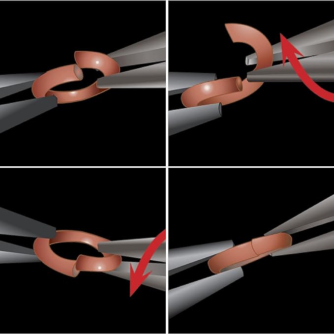 The Beadsmith Open Jump Rings – Wire Thickness, Findings for Making Keychains, Charms, Chain Mail and Body Jewelry