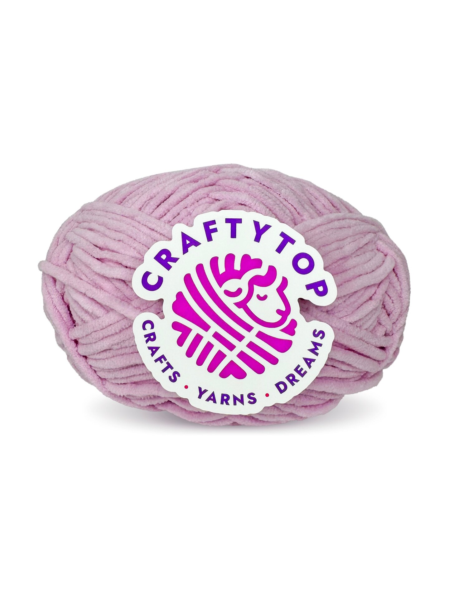 Craftytop™ Bulky Velvet Yarn #5 for Knitting & Crochet (Wisteria Bloom)