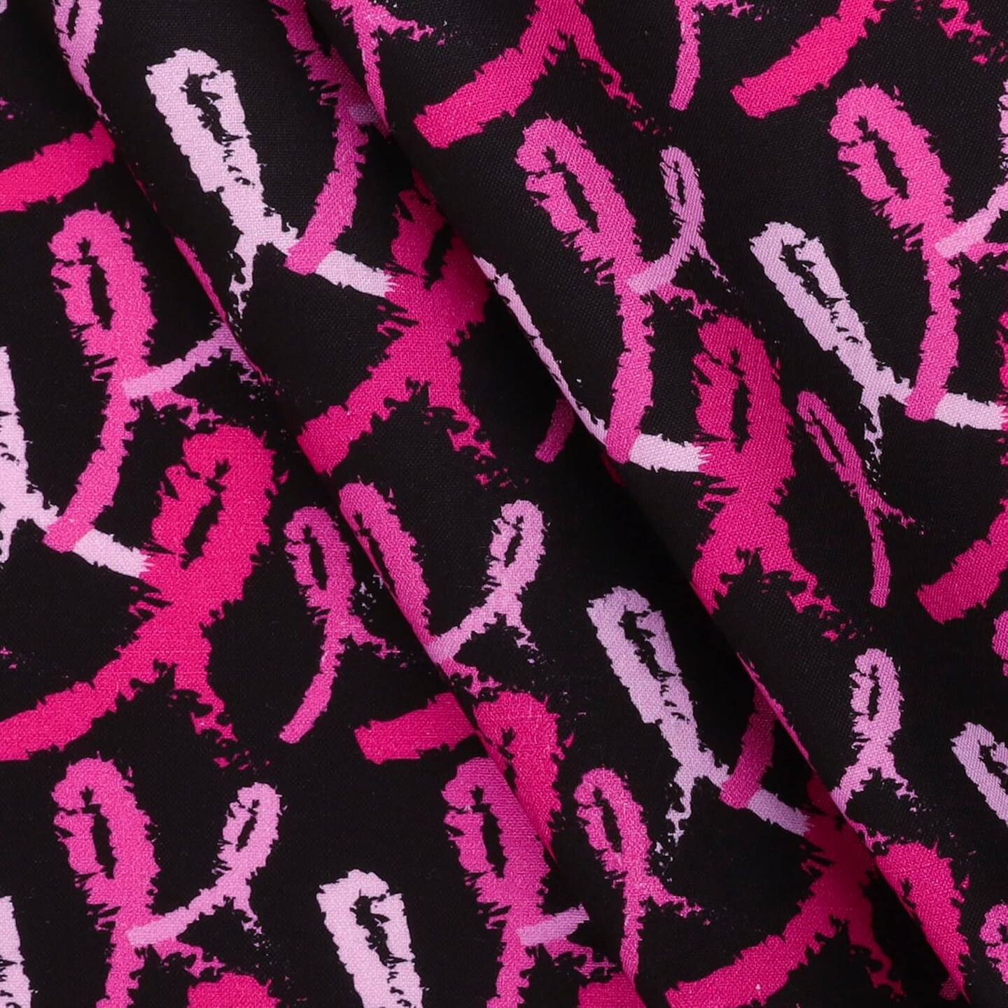 Mook Fabrics Cancer Awareness Cotton Fabric [45 in. Wide] - By The Yard