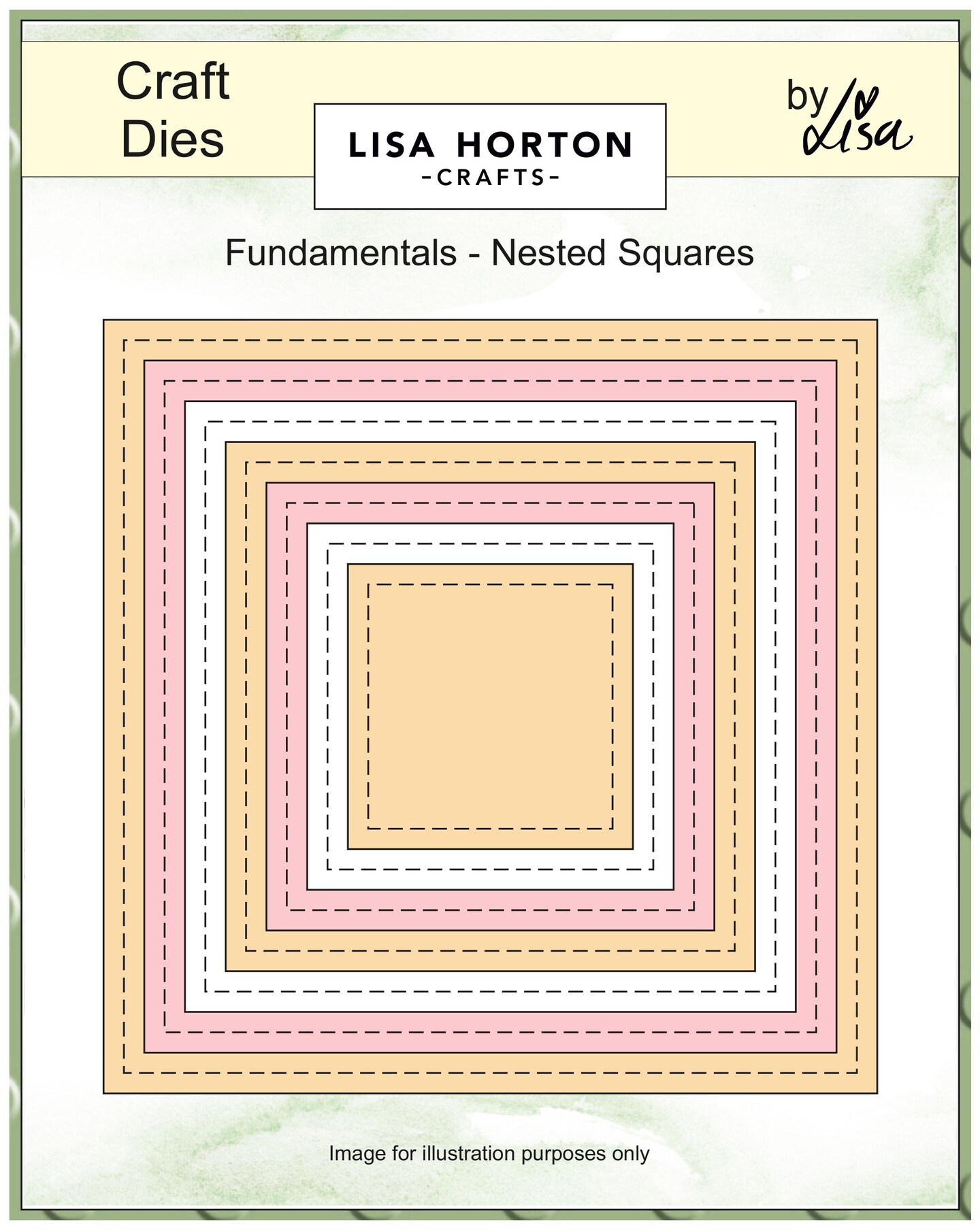 Lisa Horton Crafts Fundamentals Nested Dies-Squares