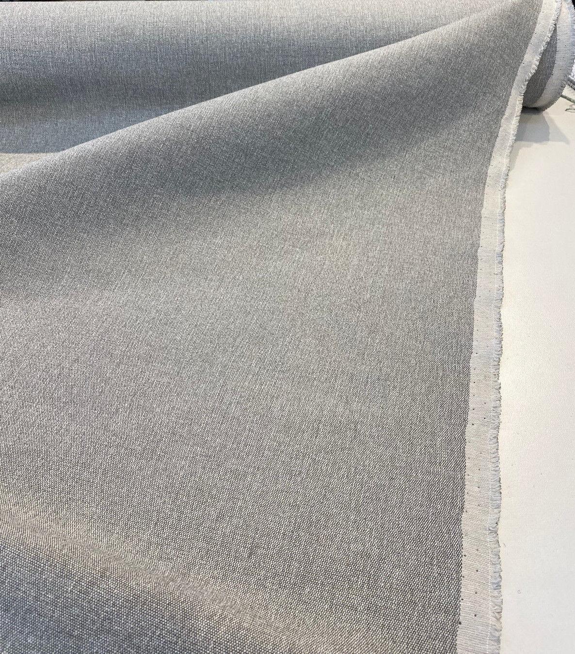 1 Yard Washable Canvas Gray Cloud Performance Upholstery Fabric 56 Inches Wide