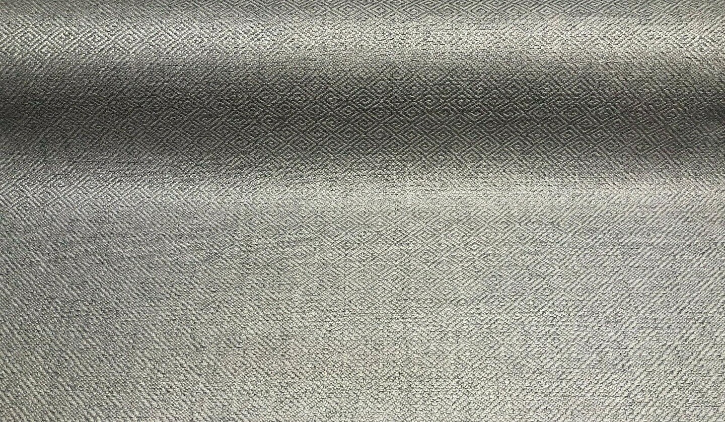 1 Yard Diamond Gray and White Jacquard Upholstery Fabric 100% Polyester 56 Inch Wide