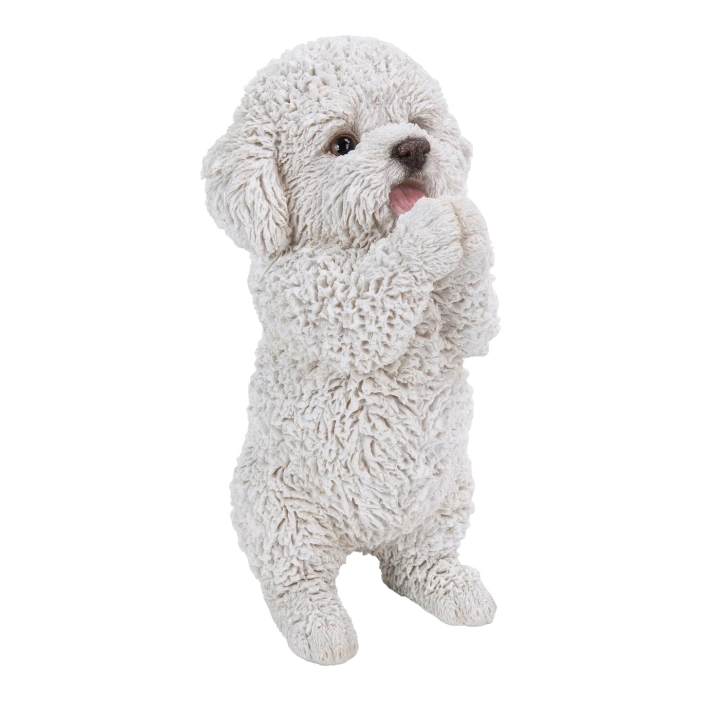 Hi-Line Gifts 8.5" Playing Poodle Puppy Outdoor Garden Statue