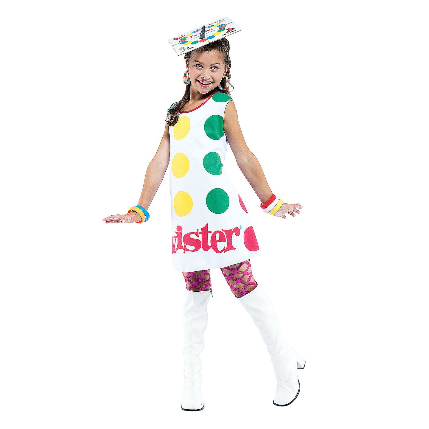 Girls Twister Licensed Dress Costume With Matching Hat