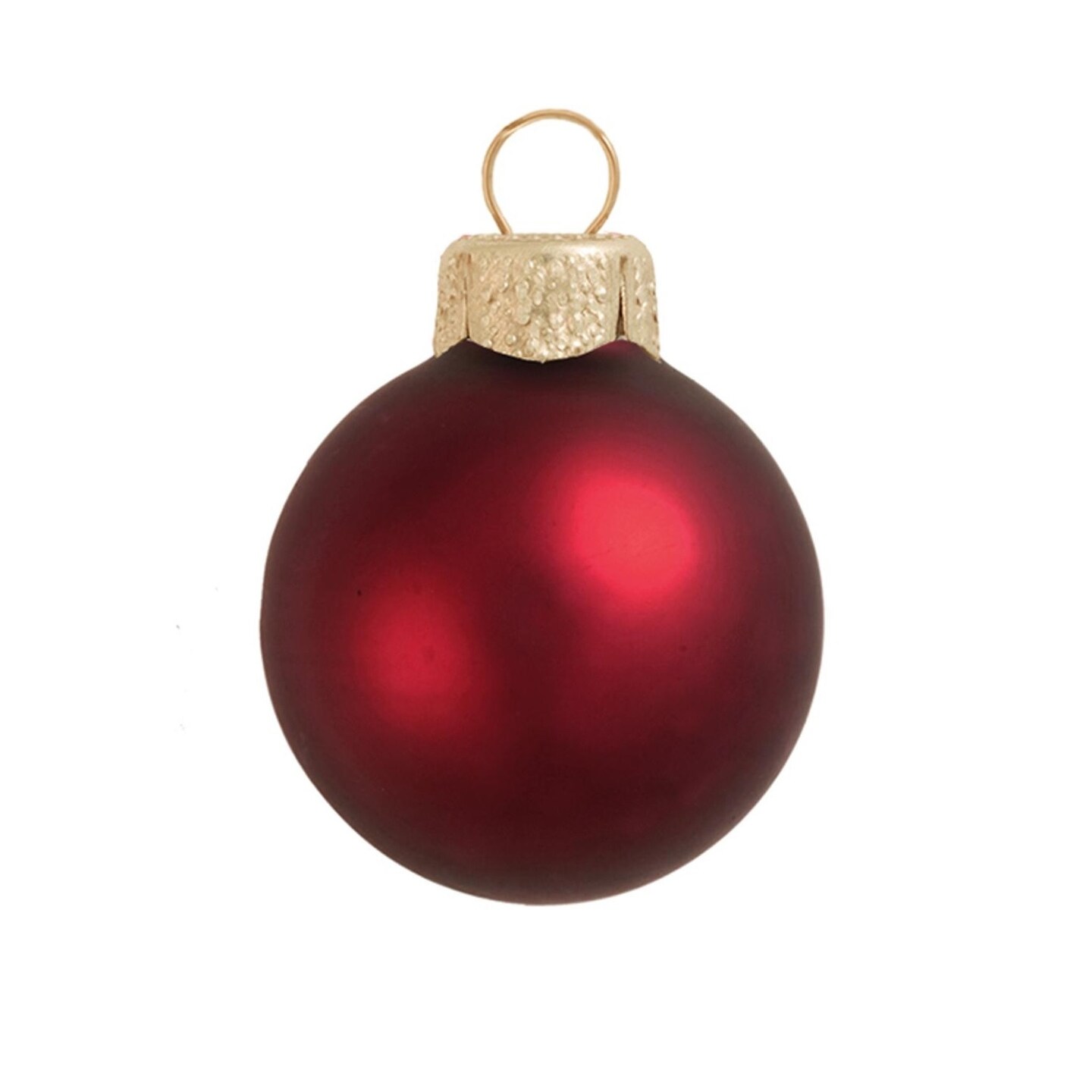 Whitehurst Matte Finish Glass Christmas Ball Ornaments - 4.75" (120mm) - Henna - 4ct