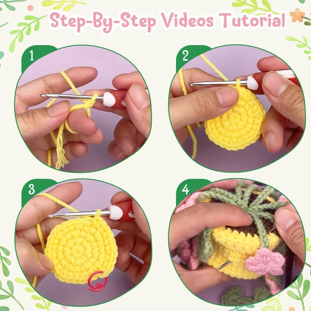 Crochet Kit for Beginners (Hanging Black Cat)