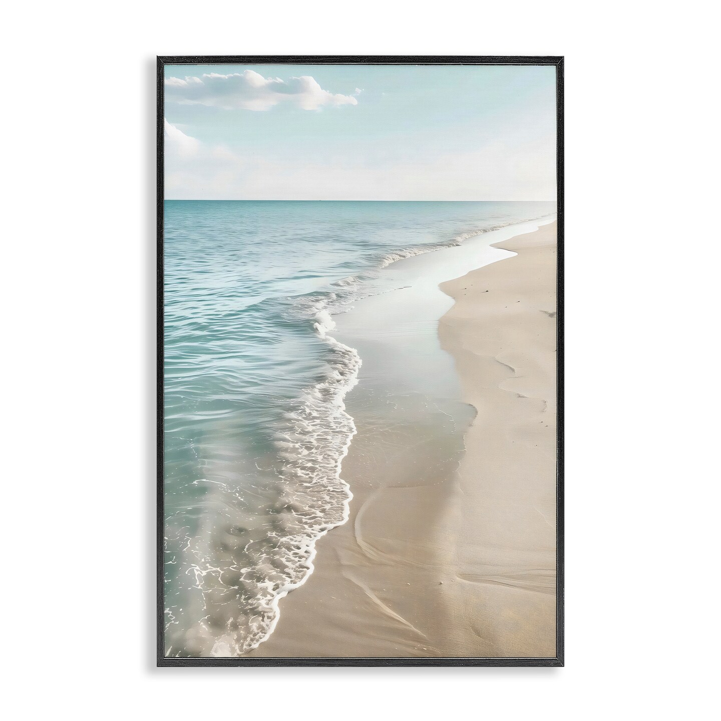 Stupell Industries Tranquil Receding Shoreline Framed Giclee By LSR Creative Studio